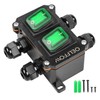 Waterproof On Off Toggle Switch Double Switch with Green Light