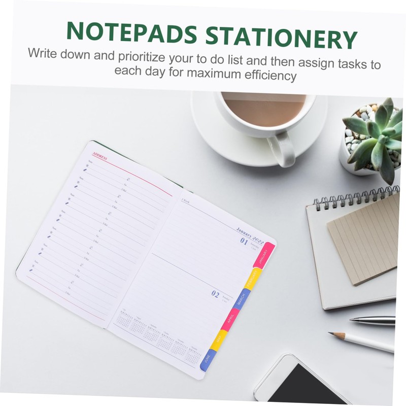 Operitacx Daily Planning Notepad Planner Notebook for Time Management Student