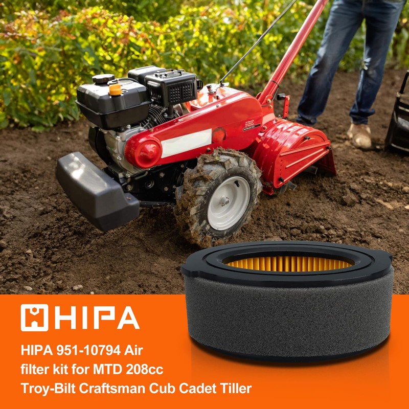 Hipa 951-10794 Air Filter Replace for MTD 951-14262 751-10794 751-14262