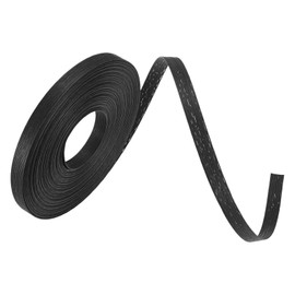 M METERXITY Paper Weaving Cane 12-Ply, 21.8 Yards x 0.47 Inch Paper Rattan Weaving Cane Material for DIY Crafts Making/Home Decoration, Basket Weaving Supplies [Black]