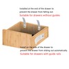 UtySty 50 Pack Drawer Stoppers Non-Falling Out Drawer Stops PVC