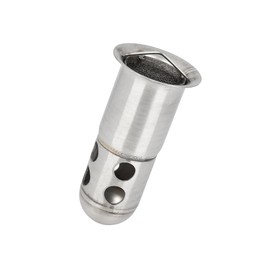 Motoforti 60mm Universal Motorcycle Exhaust Pipe Baffle Can Silver Tone Long-lasting