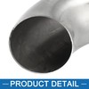 A ABSOPRO 2.5'' OD Car Exhaust Elbow Pipe 90 Degree