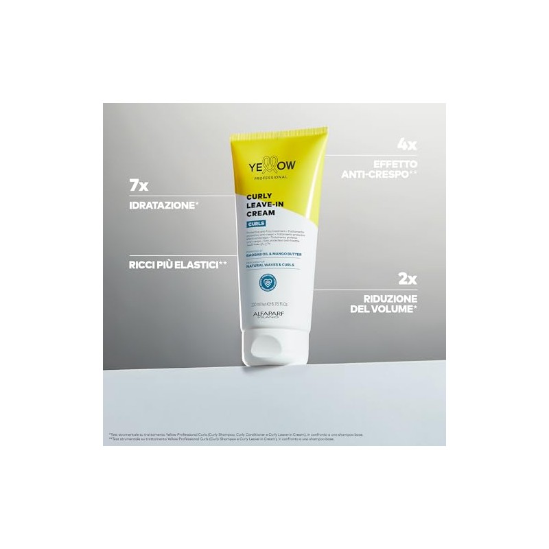 YELLOW PROFESSIONAL CURLS CURLY LEAVE-IN CREAM 200 ml Tratamiento protector