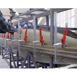 Bessey GSH20 Lever Clamp Classix Gsh 7.87In/3.94In, Silver/Red