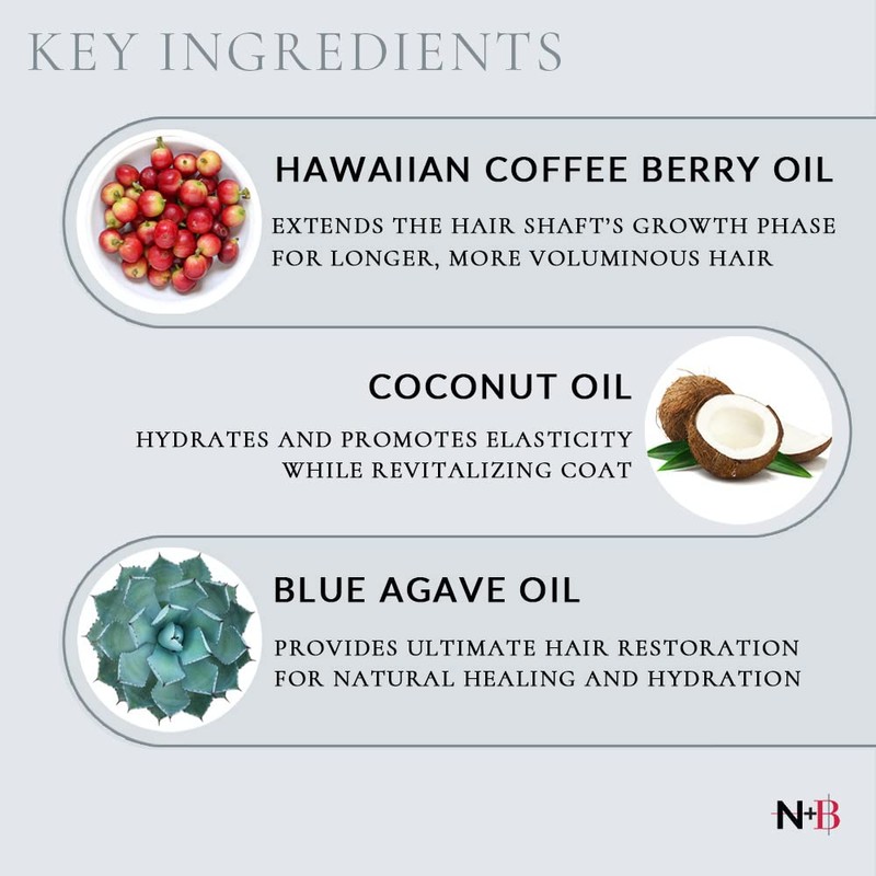 N+B Hair Volumizing Conditioner | Blue Agave Oil, Vit B7,