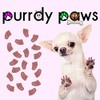 Purrdy Paws Soft Nail Caps for Dog Claws Pink Glitter
