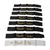 8Pcs Bride Bridesmaid Sash Gold Letters Hypoallergenic Material Wedding Bride