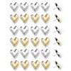 30 pcs - Heart Decorative Pins, Gold Silver Cute Pins