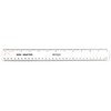 Westcott English and Metric Shatterproof Ruler, Clear, 12"