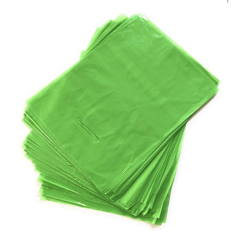 green plastic bag 9x12
