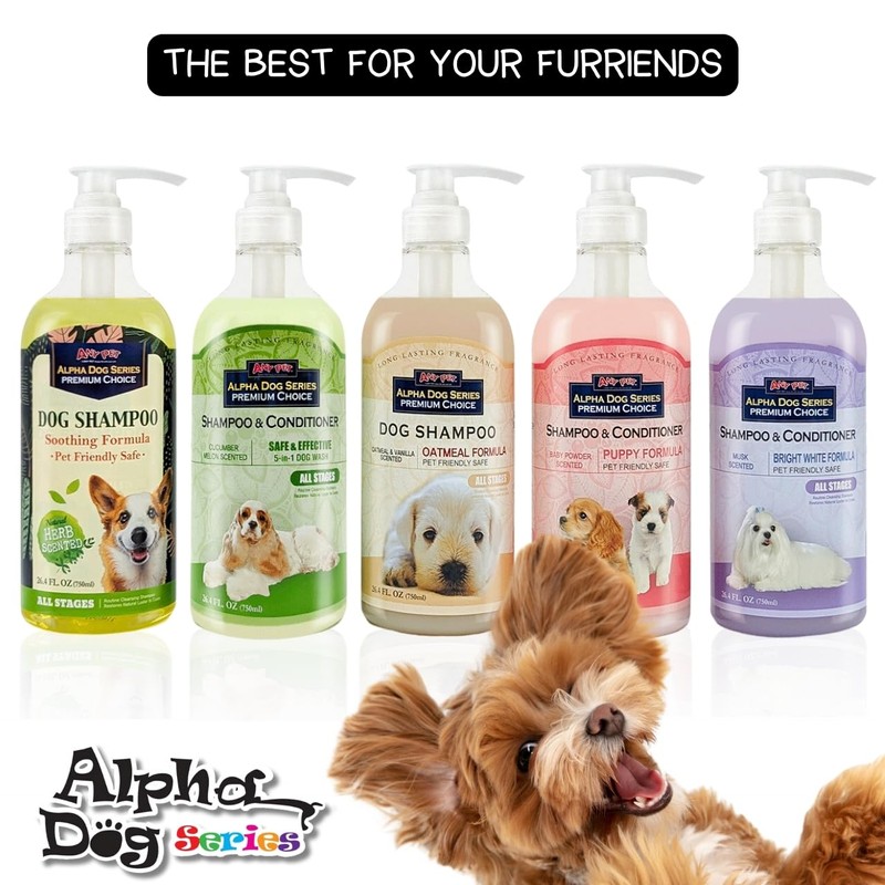 Alpha Dog Series Natural Puppy Shampoo and Conditioner Tear Free