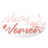 CafePress Surfer Waves Women Surfing Sticker Oval Car Bumper Sticker