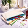 DIY Blank Fabric Pencil Case, 8 Pieces Fabric Bag Zipper