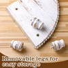 Kigley 2 Tiered Corner Riser for Kitchen Counter Wood Beaded