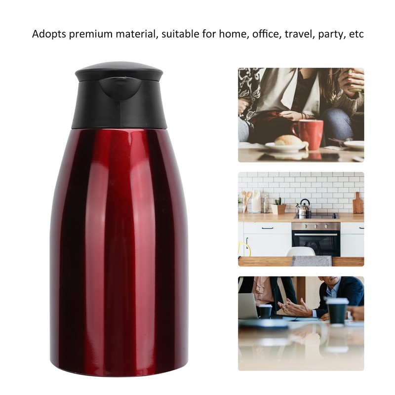 2L Insulation Pot Stainless Steel Vacuum Thermal Kettle Jug for