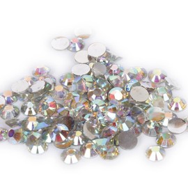 1000pcs of 2mm/3mm/4mm 500pcs of 5mm or 10g Mixed Size Resin Rhinestones 20 Colours Crystal Diamantes Nail Art & Crafts (3mm, AB Clear)