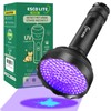 ESCO LITE Blacklight Flashlight 128 LED UV Flashlight, Upgraded Bright
