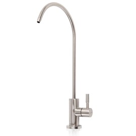Besdor Drinking Water Faucet, Reverse Osmosis Faucet, Water Filter Faucet Fits Water Filtration Systems, RO Faucet Kitchen Filtered Water Faucet, Lead-Free, 304 Stainless Steel, Brushed Nickel, WF2