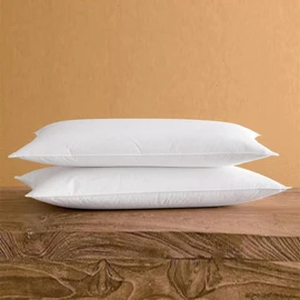 SILUI Flat Soft Thin Pillows for Sleeping King Size Set of 2 Pack Low Bed Pillow with Down Alternative Fill for Side Back Stomach Sleepers, 20x36 Inches, White
