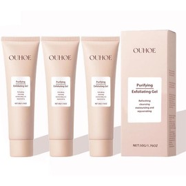 [AM]Purifying Enzymes Exfoliating Gel 5Pcs: Gentle Exfoliating Gel for Face Facial - Exfoliating Gel Scrub for Face Cleans Dirt & Oils Skincare Comfort Skin Repair - Specification: 3 pcs
