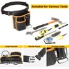 Tool Belt,Genuine Leather Tool Pouch,Detachable & Adjustable Single Side Tool