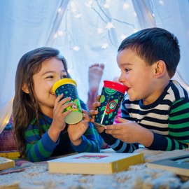 Munchkin Miracle 360 grados brilla en la oscuridad taza para sorbos, 9 oz, camping, amarillo