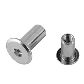 Poll Construction Fittings 2260800 Barrel Nut M 6 x 18 mm – Galvanised – Multicoloured (Pack of 10)