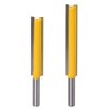 Gasea 2pcs 8mm Shank Extra Long Straight Router Bit 2"