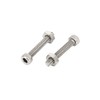 Sourcingmap M2.5x16mm Hex Socket Head Knurled Cap Screws Bolts Nuts