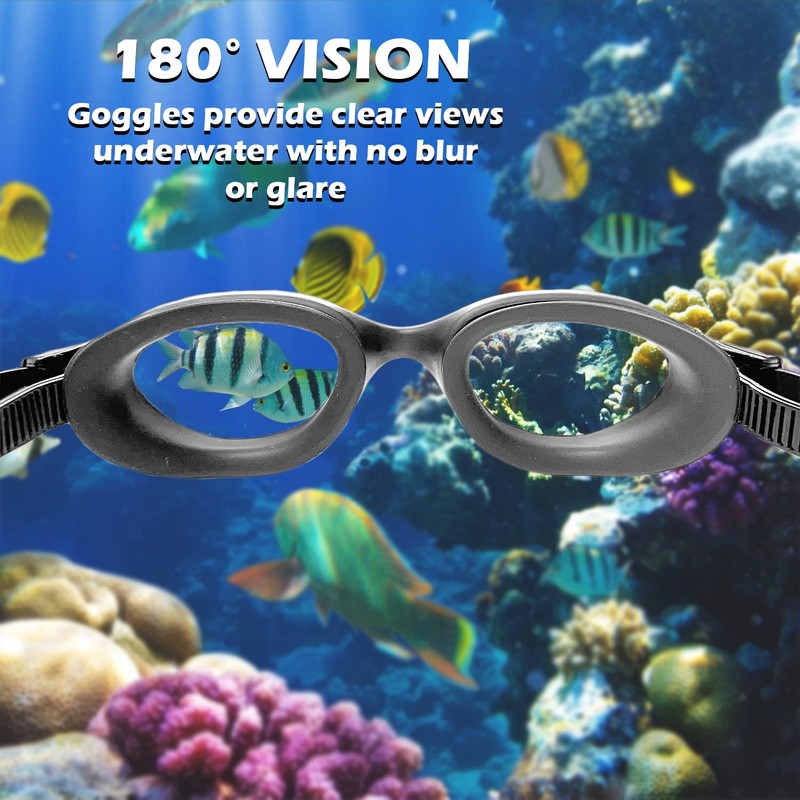 Cabana Sports Pearl Goggle. UV Protection. Anti-Fog. Men, Women, Adults.