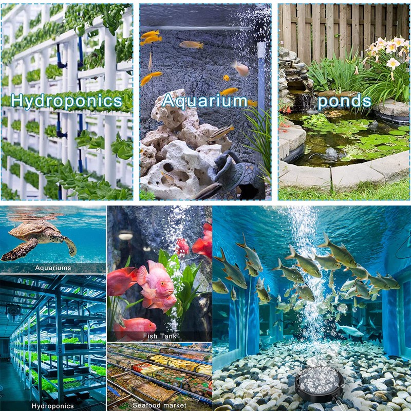 Oneroomone Large Air Stone Disc, Bubble Stone for Ponds, Aerator