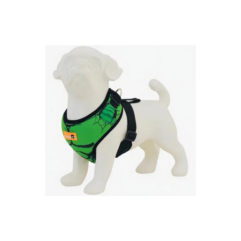Arnés Pechera Ajustable Antitirones Para Perro Chico Mediano Hulk 5