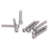 50Pcs Hex Socket Cup Head Screw Galvanized Steel M4 for