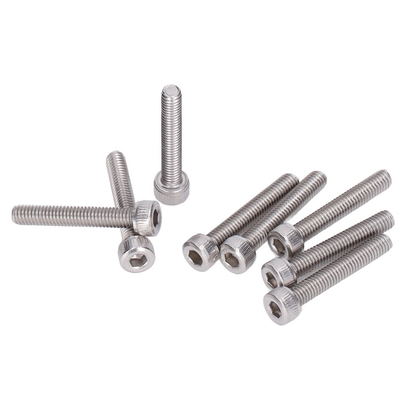 50Pcs Hex Socket Cup Head Screw Galvanized Steel M4 for