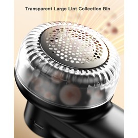 coldSky coldSky Rechargeable Fabric Shaver, Lint Shaver with Digital Display, Sweater Shaver with 6-Leaf Blades and Safety Lock, 3-Speeds Defuzzer Remove Fuzz, Pills from Clothes, Furniture, Sofa, Blanket