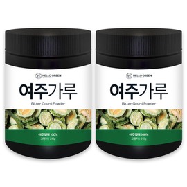 Hello Green Domestic Yeoju Powder 1+1 (240g+240g) / 헬로우 그린 국산 여주 분말 가루 1+1(240g+240g)