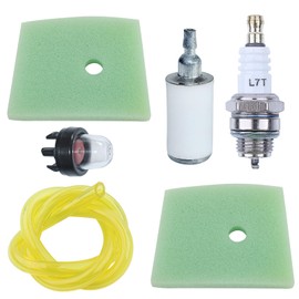537186301 Air Filter Tune Up Kit for Husqvarna 123C 123L 123LD 223L 223R 322L 323C 323E 323R 323L 323LD 325C 325CX 325E 325L 326L 326LDX 326LX 327LX Trimmer with Fuel Filter Line Spark Plug