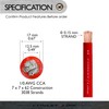 Conext Link 20 ft Frost Red 1/0 Gauge Amplifier Power
