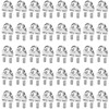40 Pcs Wire Clamps for Cables, 304 Stainless Steel Small