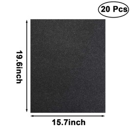 RUENXG Disposable Floor Mats for Car Black Protective Auto Floor Mats 20Pcs Disposable Car Floor Mat Car Wash Automotive Floor Mat Protector for Car Vehicles Wash 19.6inx15.7in