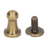 200 Sets Chicago Screws 6x4mm Pure Copper Strong Round Head