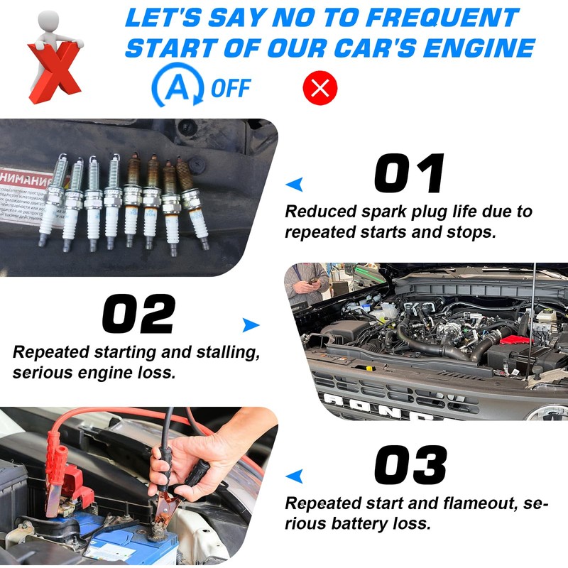 Auto Start Stop Eliminator for Ford Bronco/Bronco Sport/F150/Expedition/Ranger/Explorer/Maverick Automatic Stop