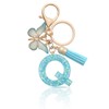 MORSUNBELA Keyring Letter Keyring Girls Initial Letter Keyring for Women