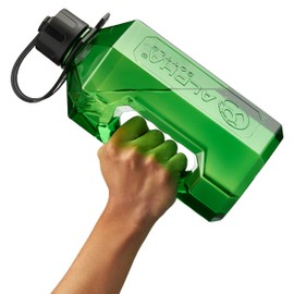 Alpha Designs | XXL Gym Water Bottle 2L | 2.4 Litre / 2400ml Large Jug | BPA Free & Leakproof Keg | Green