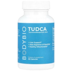 BodyBio, TUDCA, 2 PACK, 60 Capsules (250 mg per Capsule) (120 total!)