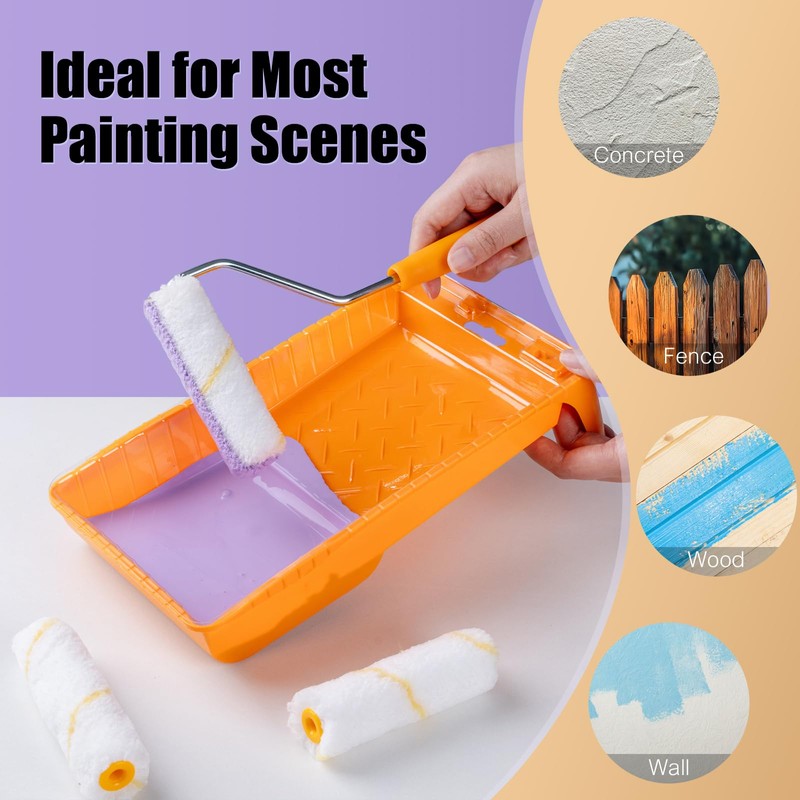 Mister Rui Painting Set Small Paint Roller Set 4 Inch