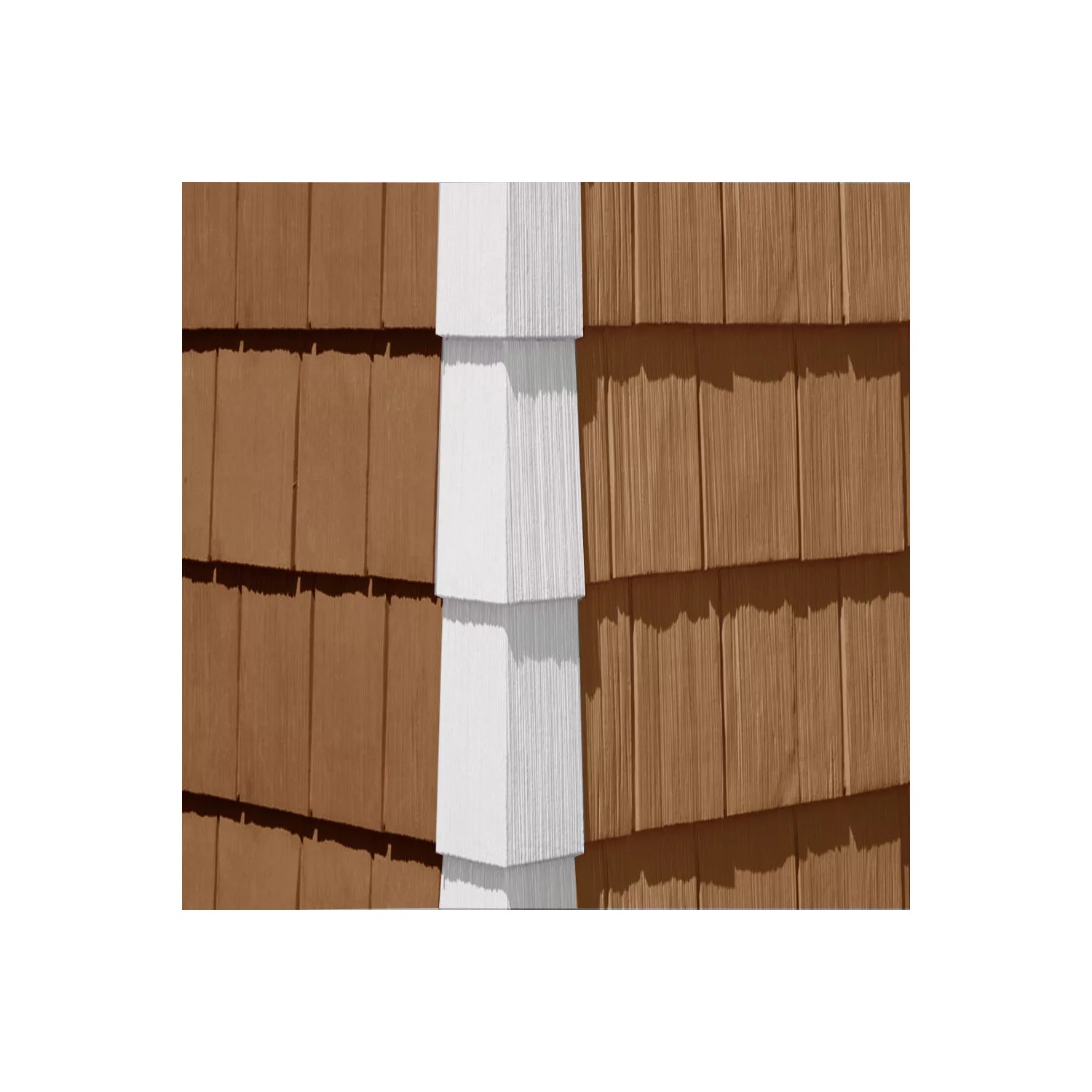 Nailite Exterior Hand Split Vinyl Siding Cedar Shake Outside 90° Degree ...