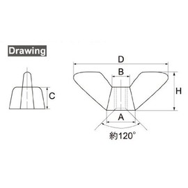 Osato Uniqlo Wing Nuts, For W5/16, Pack of 20 (36381)
