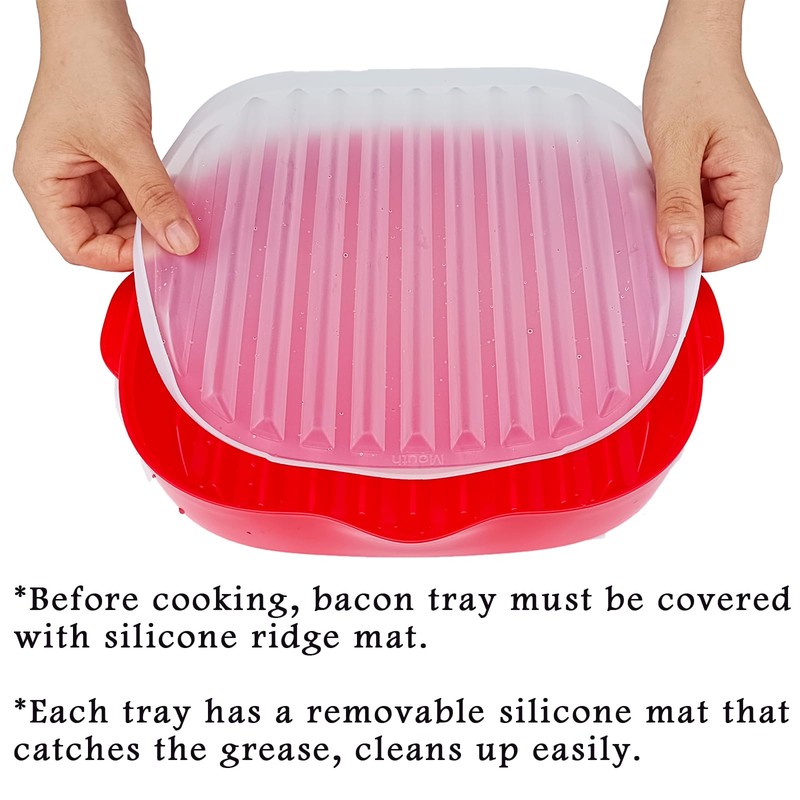 NICO SEE WONDER - Máquina de tocino fácil para microondas,